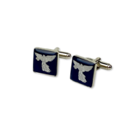 Blue And Silver Cuff Links